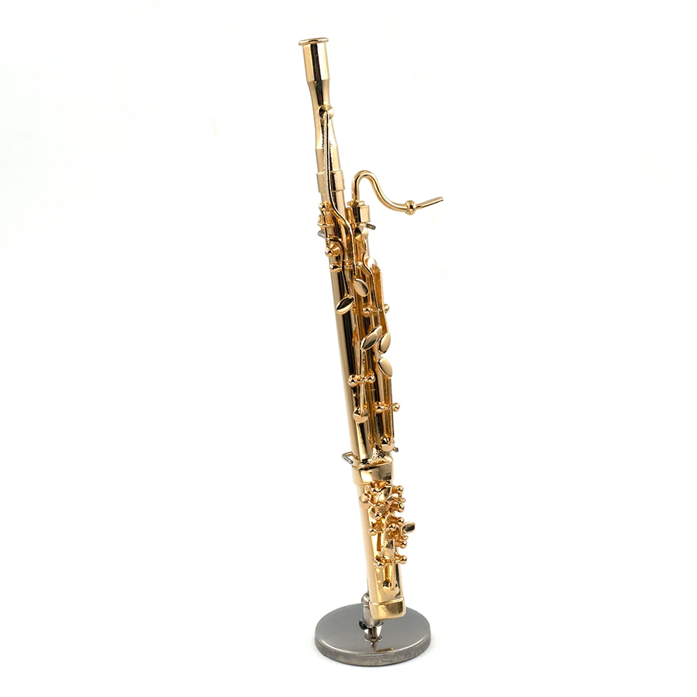 Musical Instrument Bassoon - 1Pcs Miniature Copper Bassoon Model with