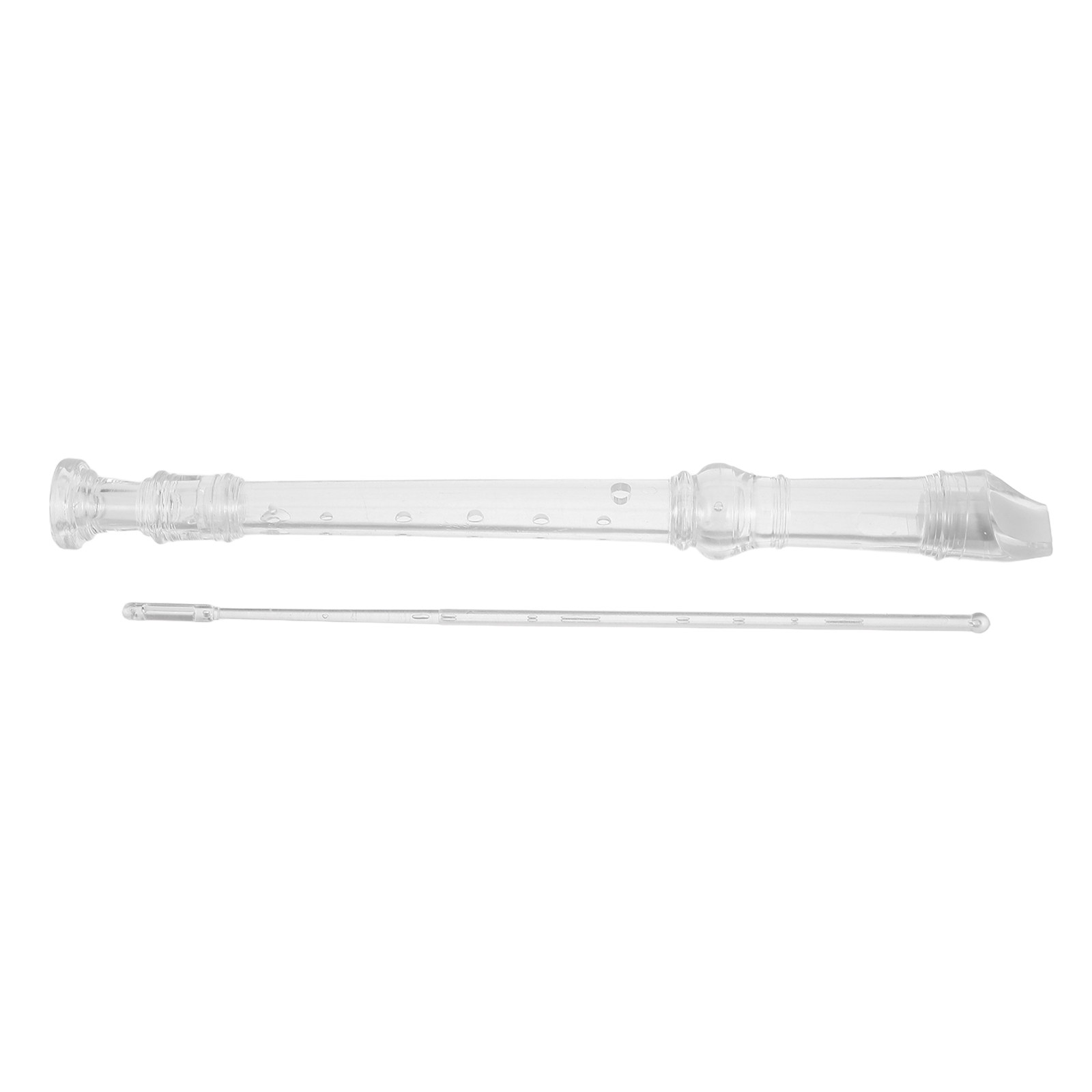 Soprano Recorder Plastic - 1Set 8-Hole Transparent Soprano Recorder Kids