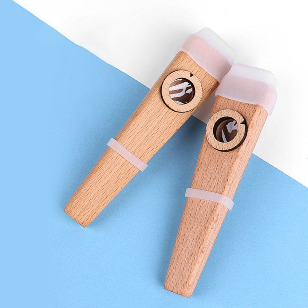 Musical Instrument Easy To Learn - 1Set Wooden Kazoo Musical Instrument Easy