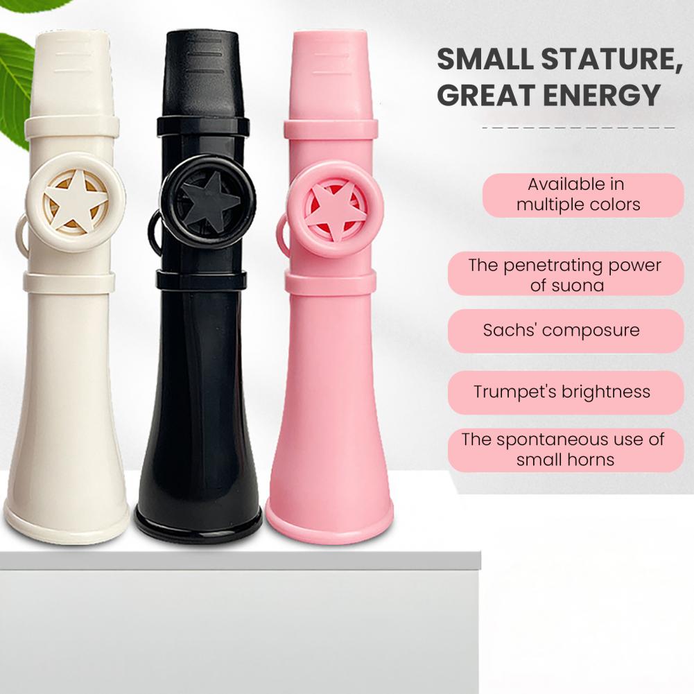 Musical Instrument Easy To Learn - 13.5cm Plastic Kazoo With Lanyard Easy