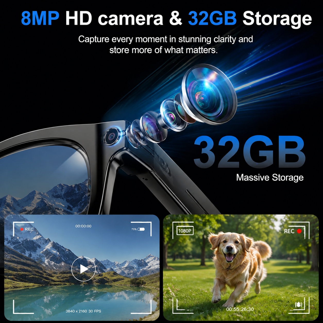 New Vlog 8MP HD Camera Smart G - Musical Instrument Glass recension och pris