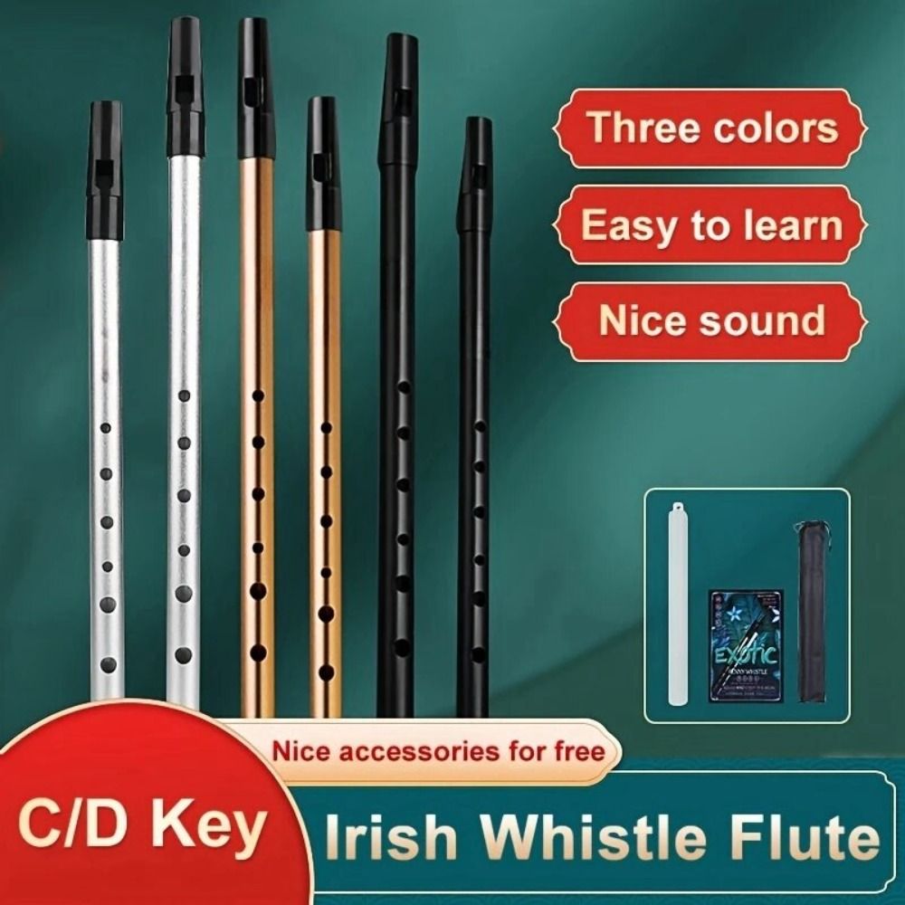 C/D Key Irish Whistle Flute Ri - Tin Whistle Flute recension och pris