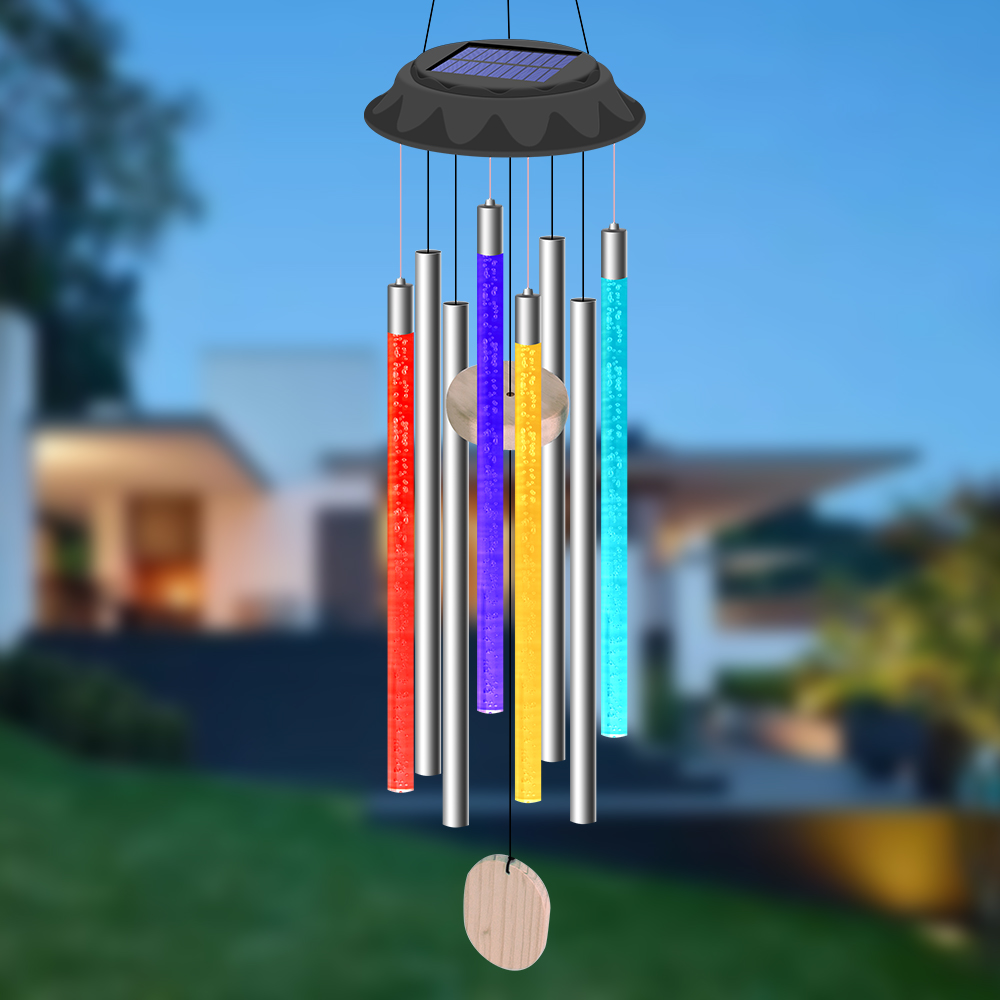 Solar Led Wind Chime Light Var - Wind Chime Tubular recension och pris