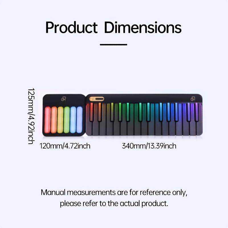 Stylish LED-Backlit PopuPiano  - Musical Instrument Easy To Learn recension och pris