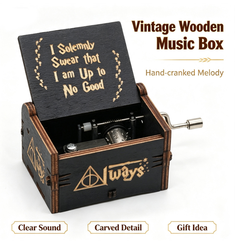 *HOT Hand Cranked Music Box Mu - Musical Instrument Handpan recension och pris