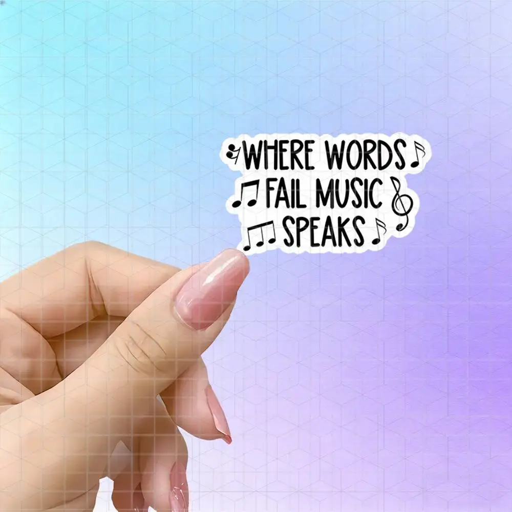 WHERE WORDS FAIL MUSIC SPEAKS  - Musical Instrument Quotes recension och pris