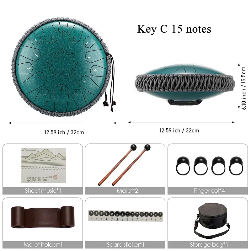Hluru Glucophone Steel Tongue  - Musical Instrument Handpan recension och pris