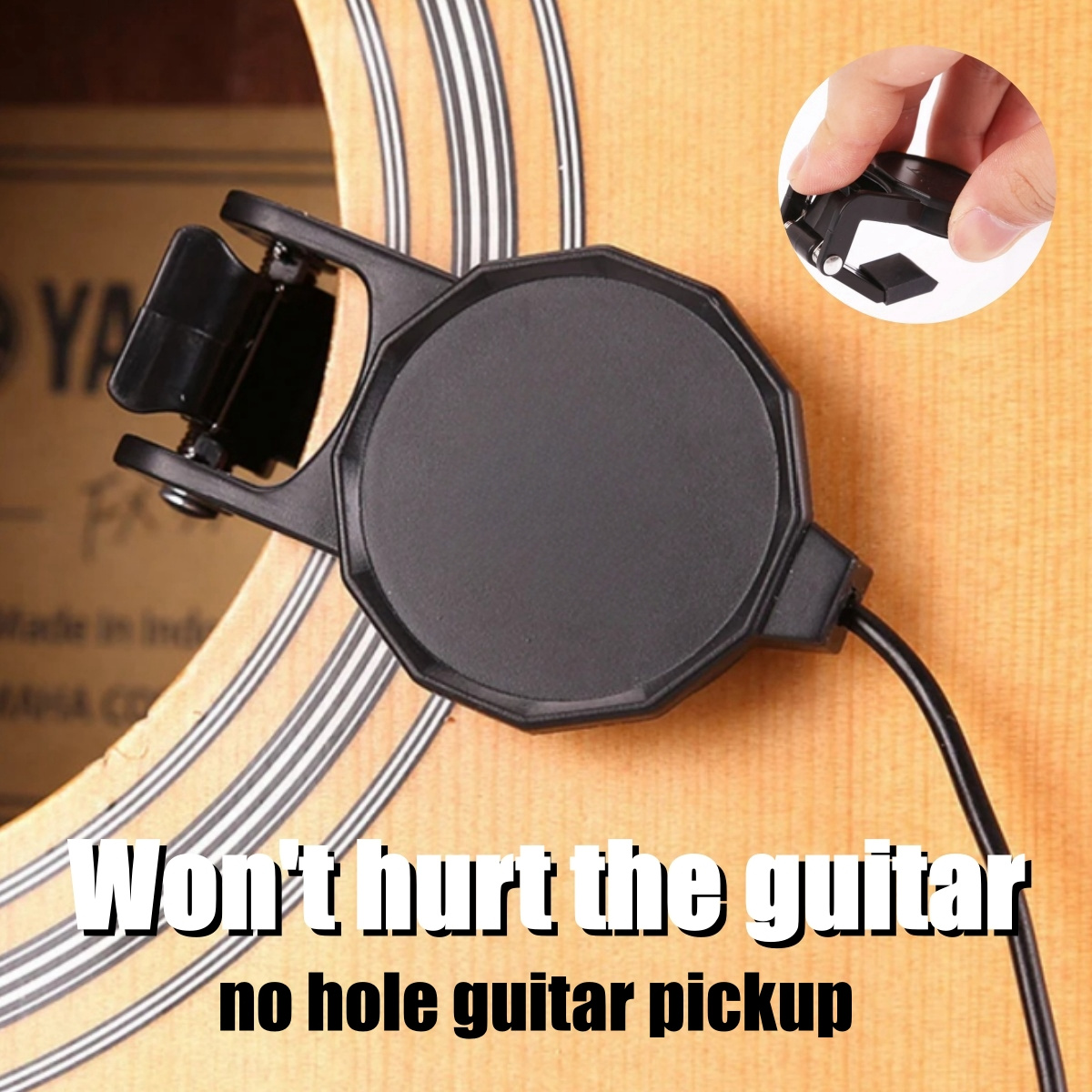 Audio Jack Clip On Pickup for  - Musical Instrument In English recension och pris