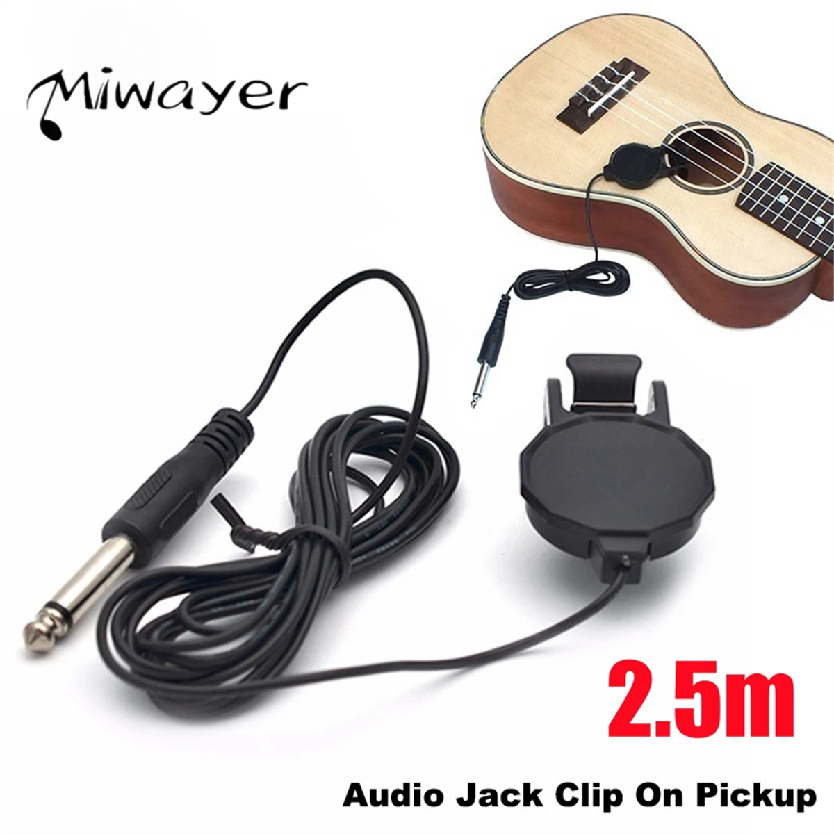 Audio Jack Clip On Pickup for  - Musical Instrument In English recension och pris