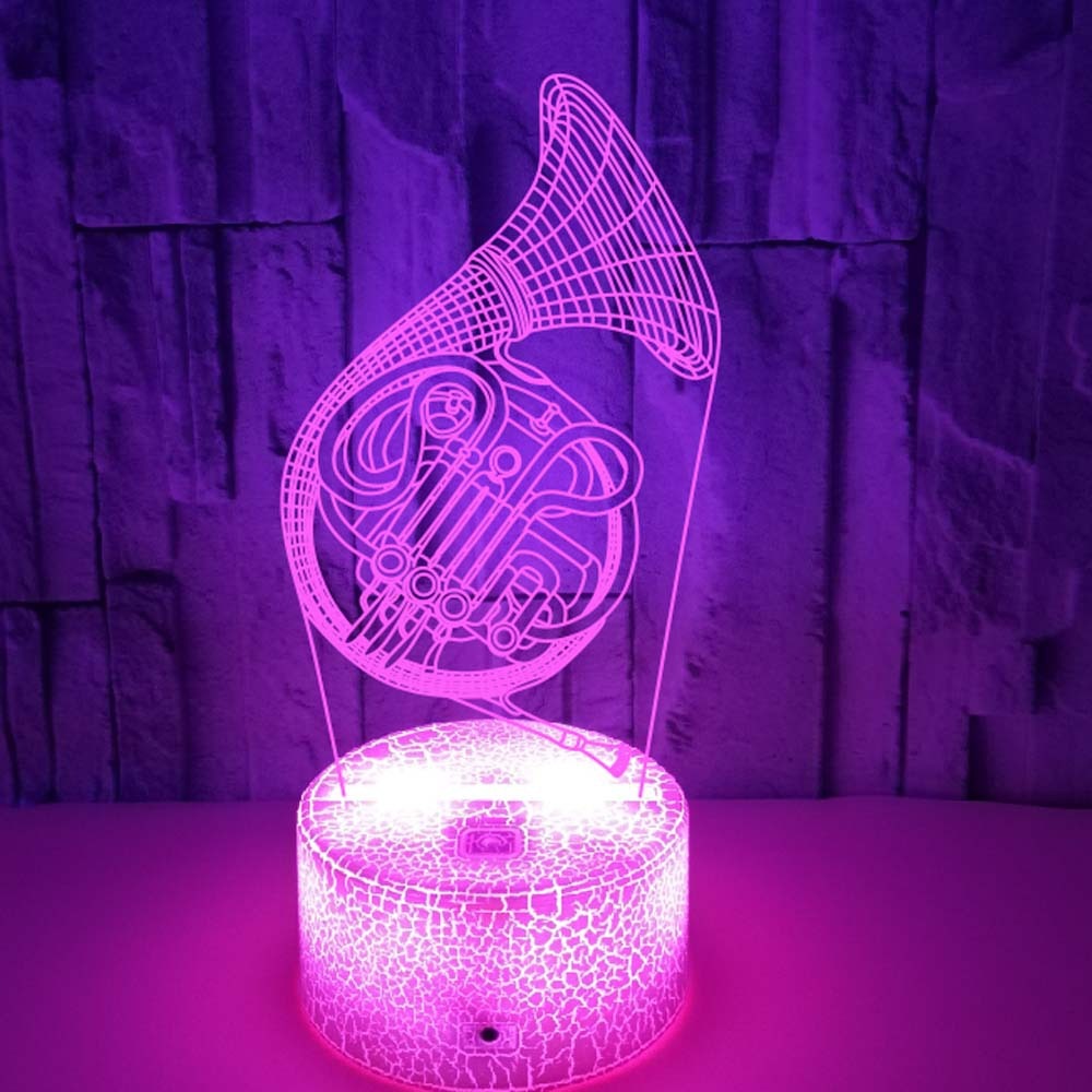 3D French Horn Night Light Tou - Musical Instrument French recension och pris