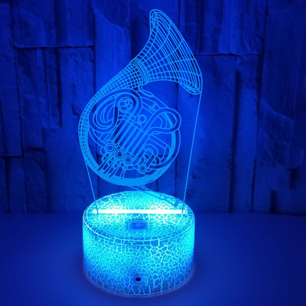 3D French Horn Night Light Tou - Musical Instrument French recension och pris