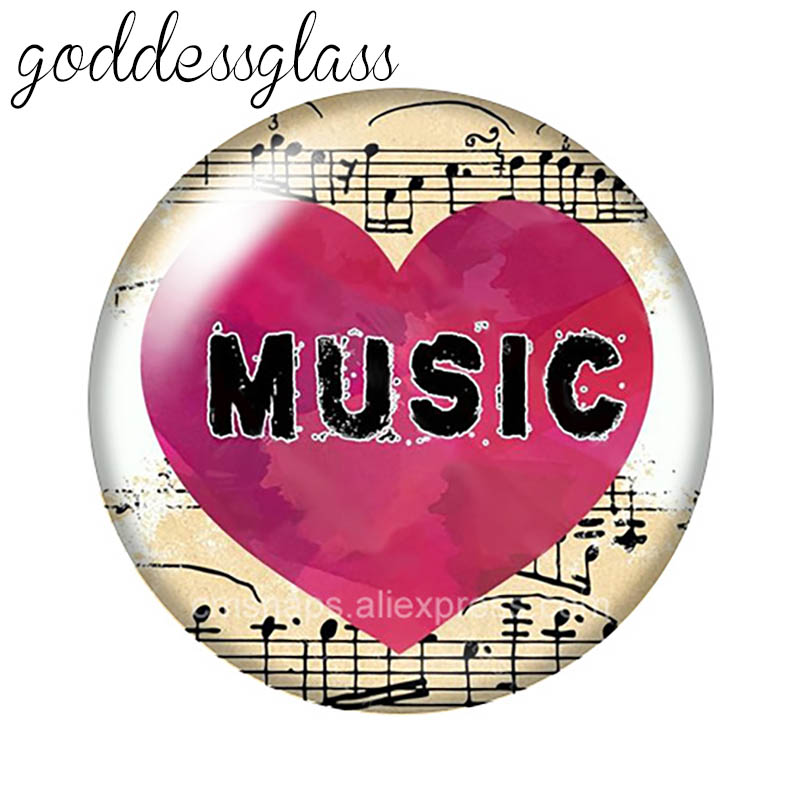Love Music Guitar Notes musica - Musical Instrument Glass recension och pris
