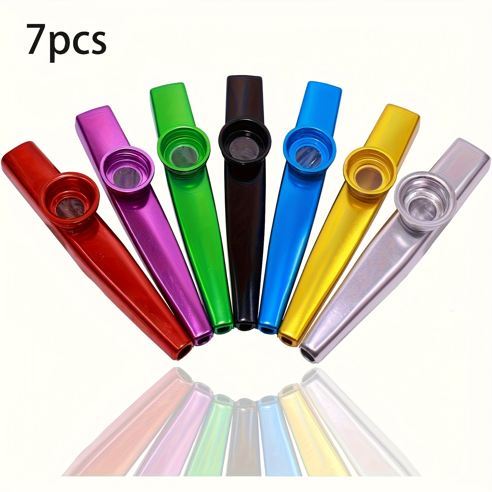 7pcs Metal Kazoos Simple Desig - Musical Instrument In English recension och pris