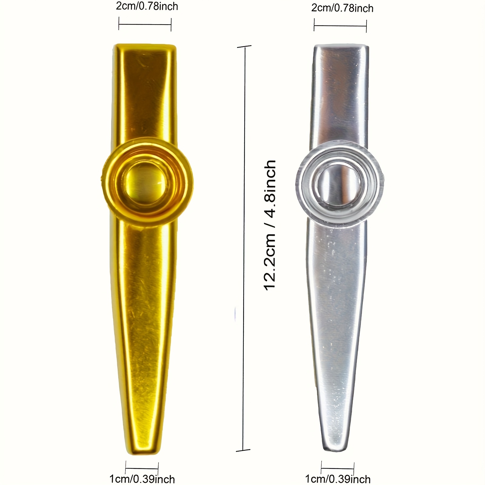 7pcs Metal Kazoos Simple Desig - Musical Instrument In English recension och pris