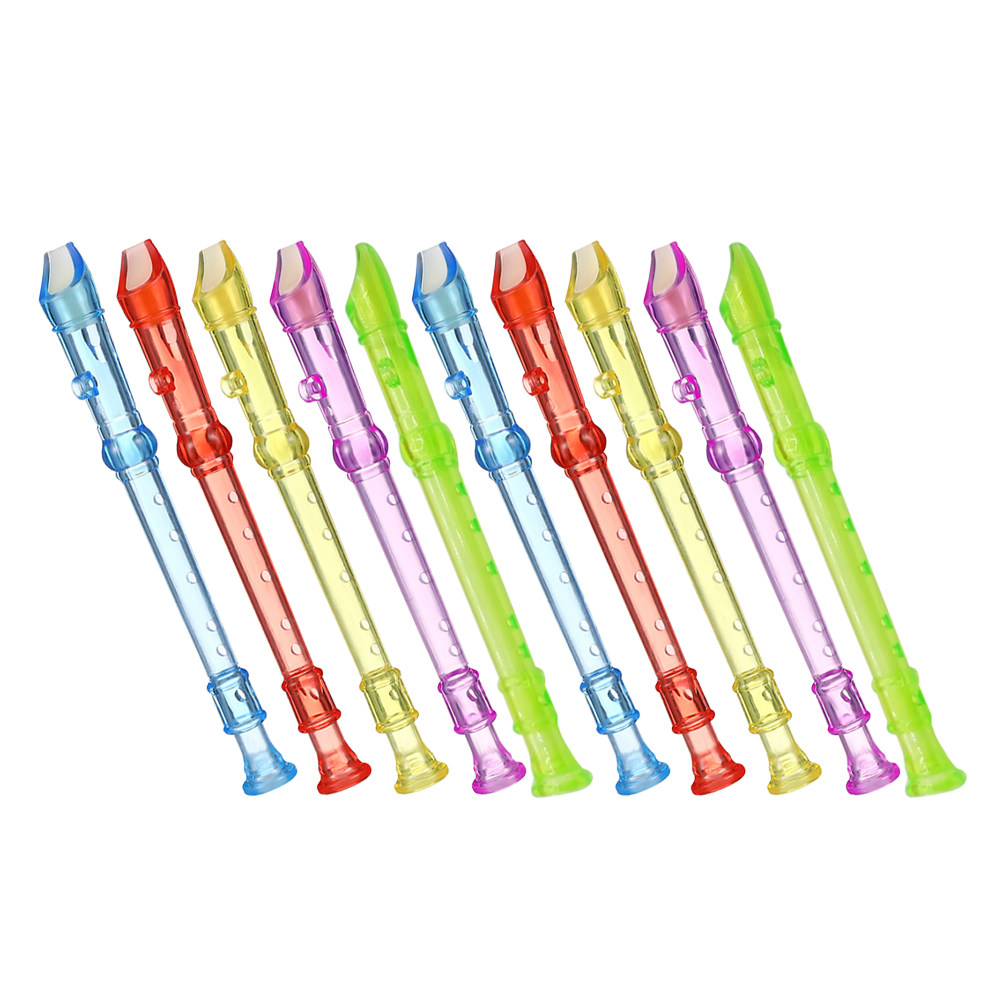 10Pcs Lightweight Portable 6-H - Soprano Recorder Plastic recension och pris