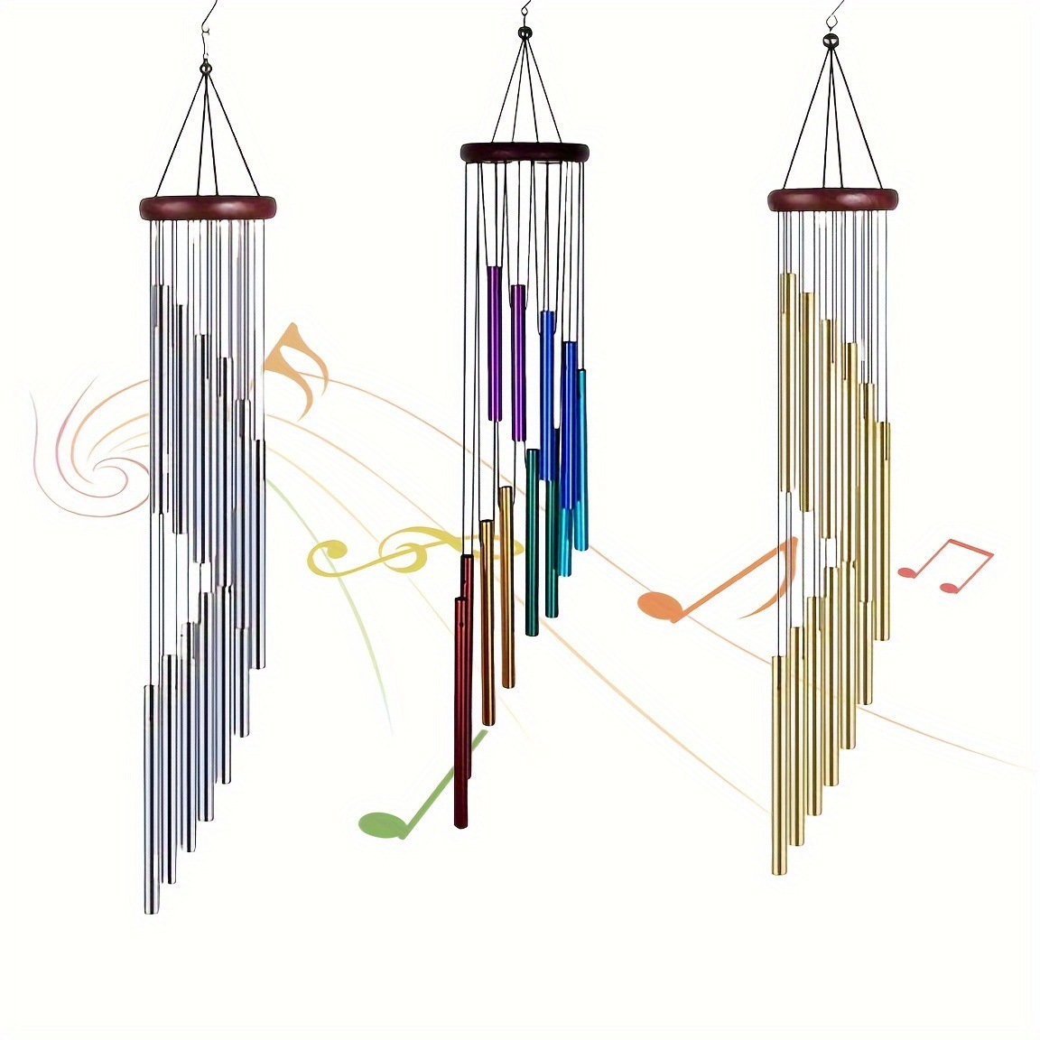 23in Wind Chime 12 Metal Alumi - Wind Chime Tubular recension och pris