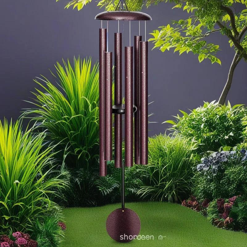 45 Inch Outdoor Wind Chime Red - Wind Chime Tubular recension och pris